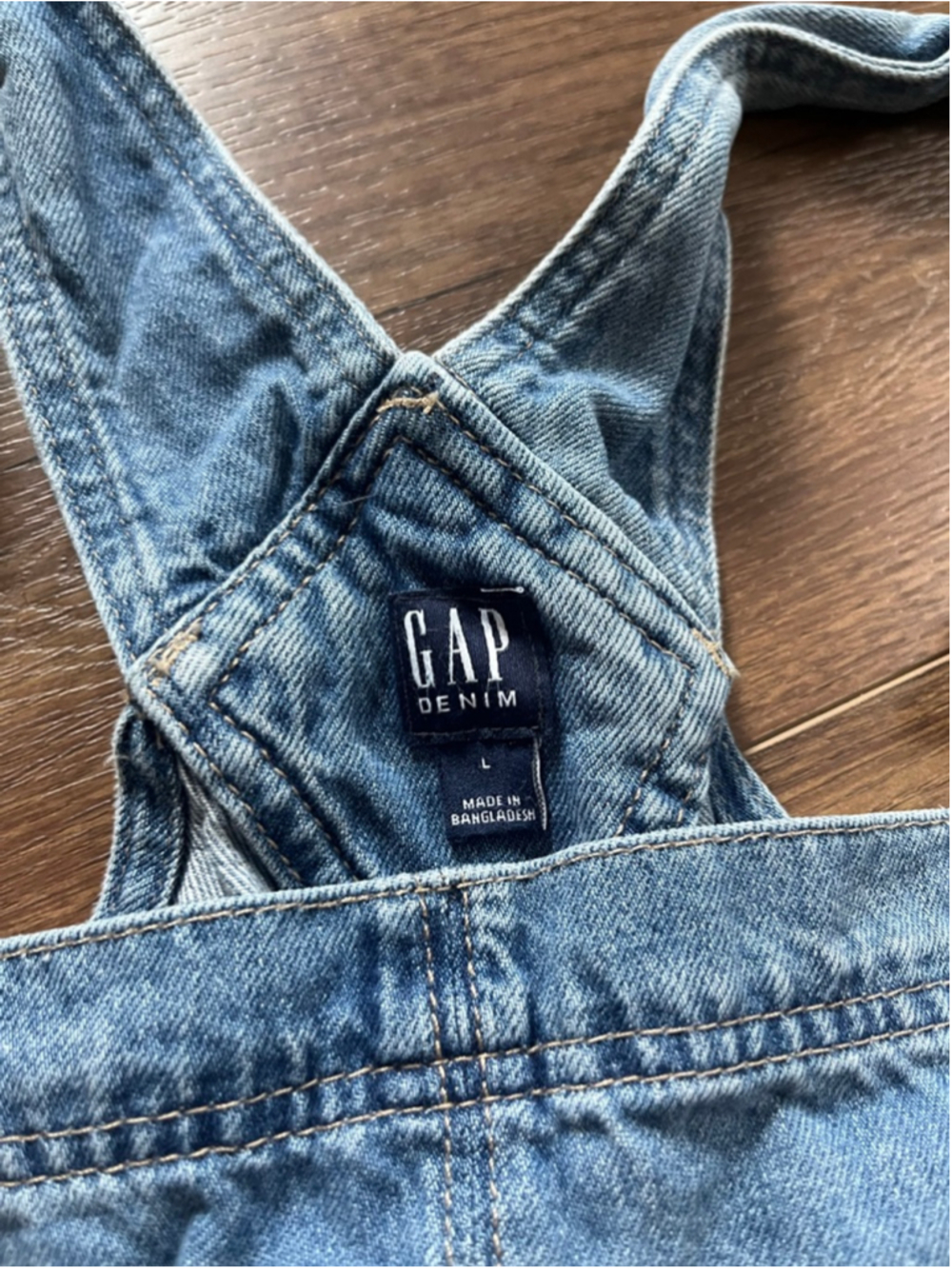 Gap denim shorts overalls size L - Picture 9 of 11